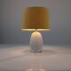 Pineapple Porcelain Table Lamp with Iridescent Glaze and Gold by Capodimont