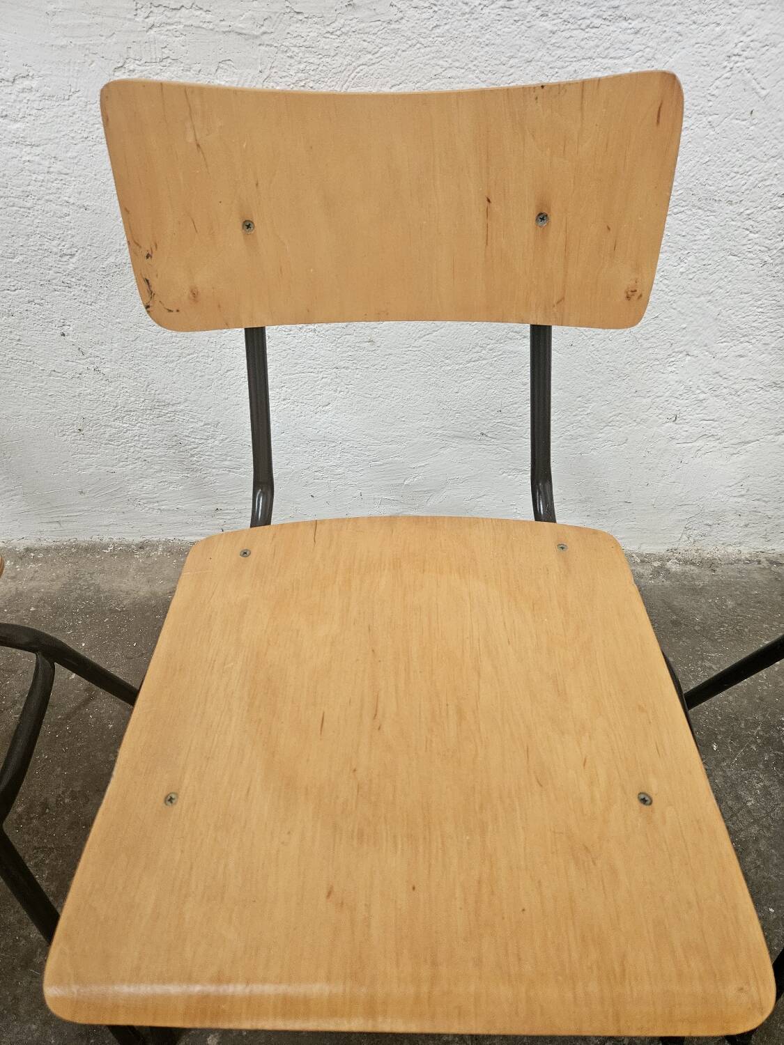 Lot of 6 bistro chairs from the 1980s