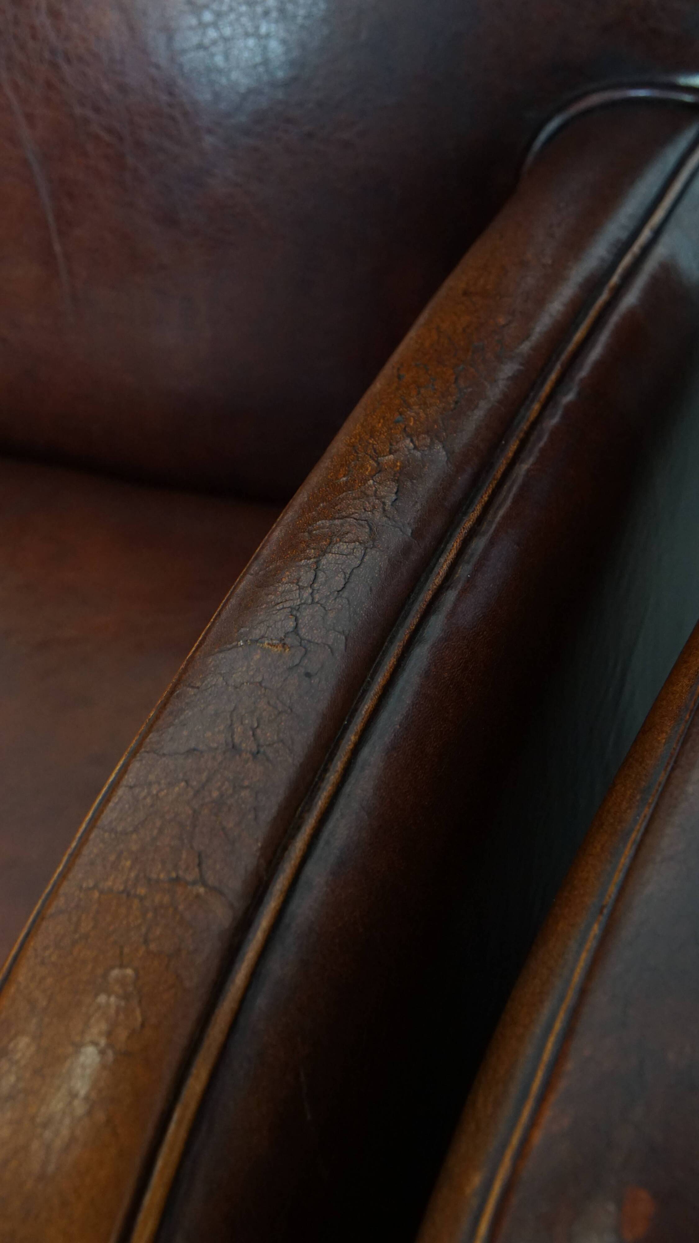 Set of 2 Sheepskin Leather Armchairs