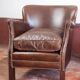 Fauteuil club en cuir