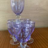 Set 6 handmade blown glasses. Maginific!!!