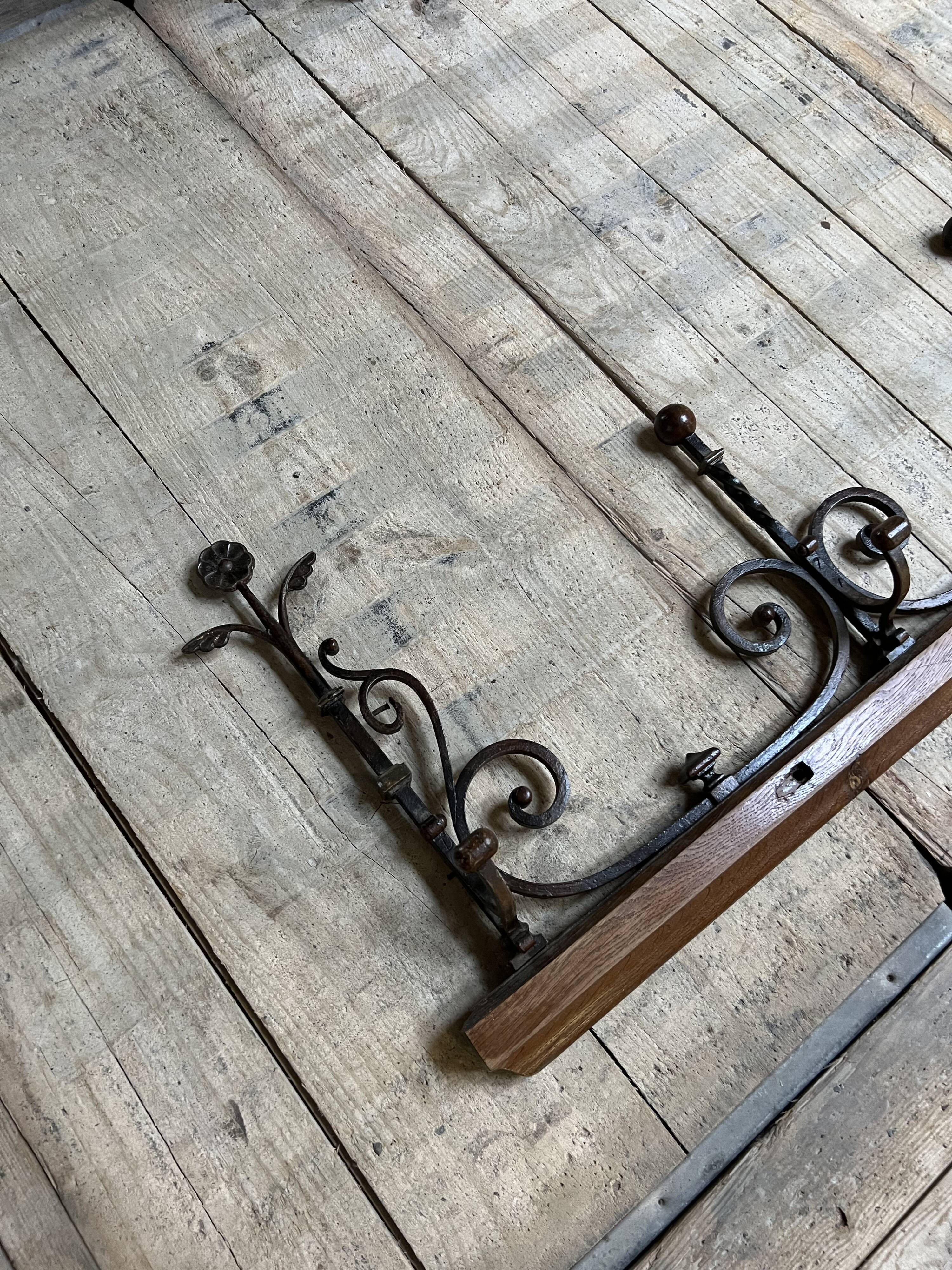 large wall-mounted coat rack