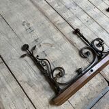 large wall-mounted coat rack