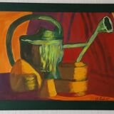 Still life with watering can