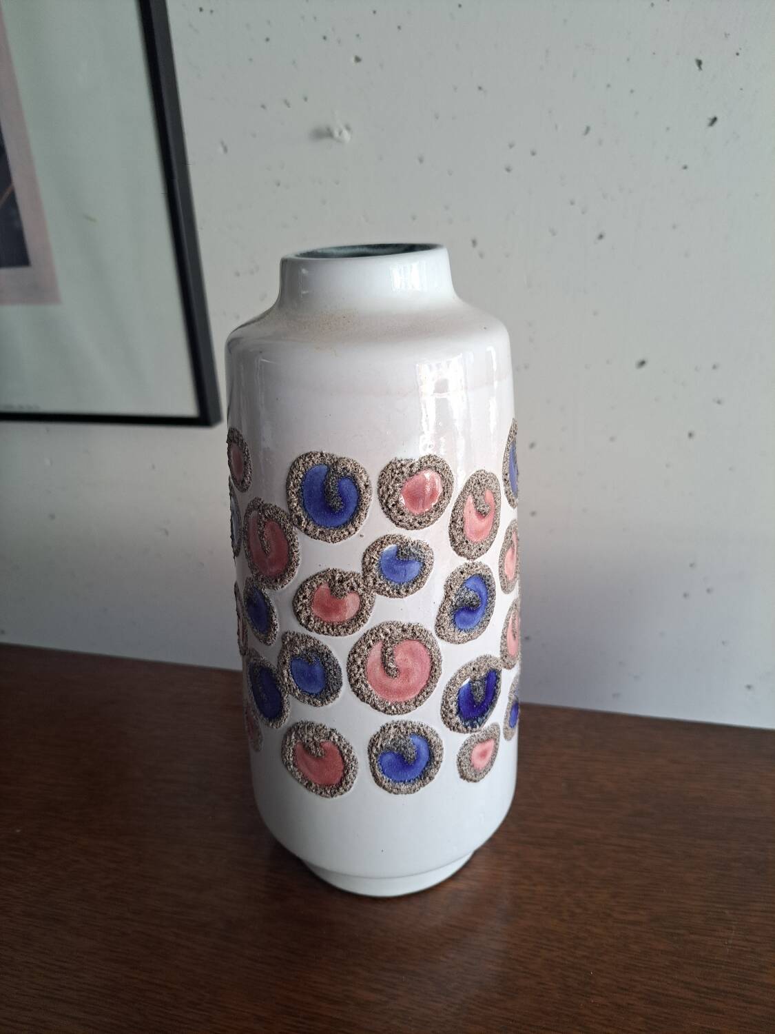 70s germany vase with polka dots