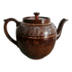 large vintage English earthenware teapot