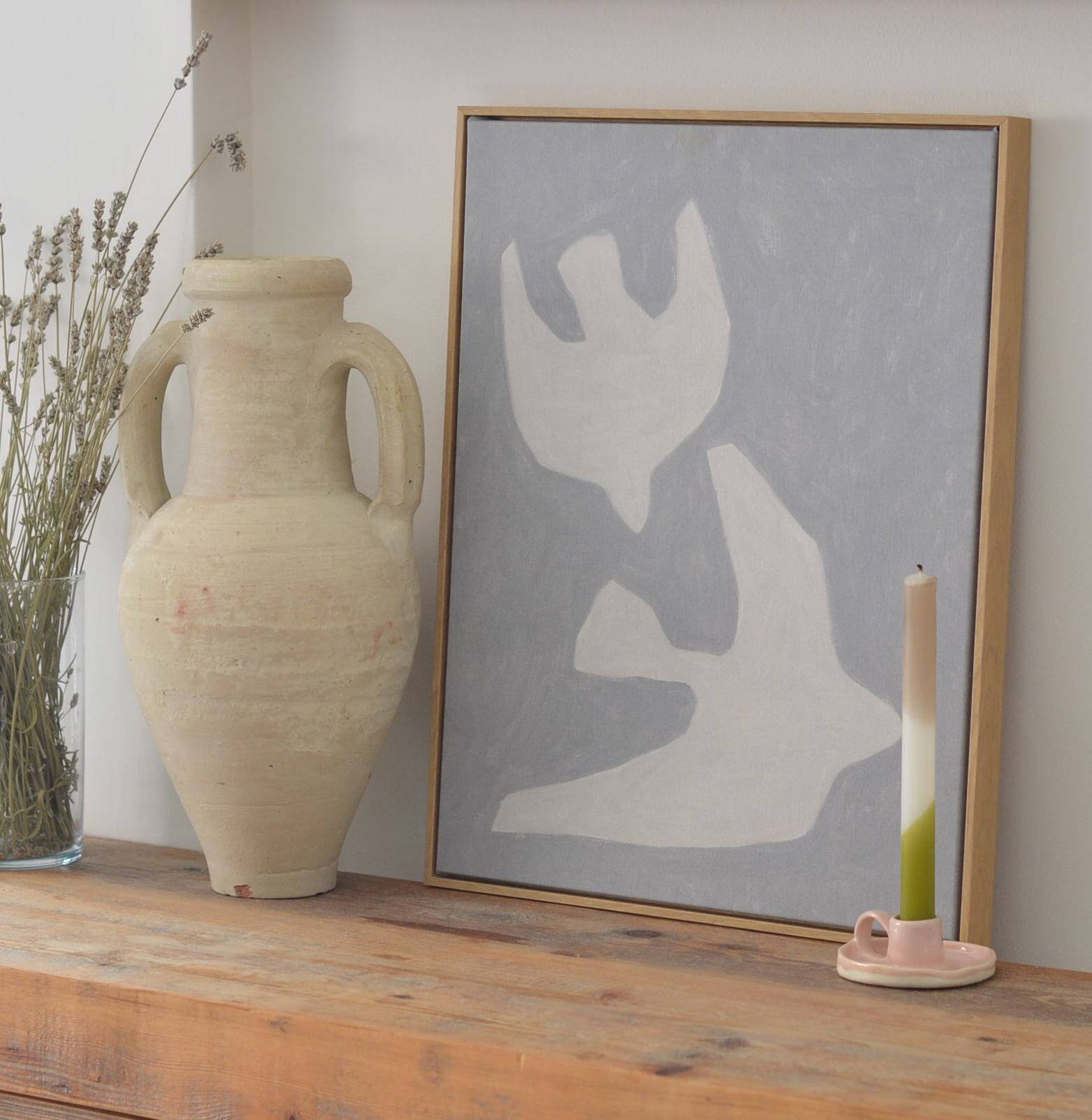 Handcrafted terracotta amphora