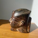 Egyptian sculpture, head / bust of pharaoh