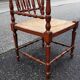 Chaise d'angle bois tourné assise paille
