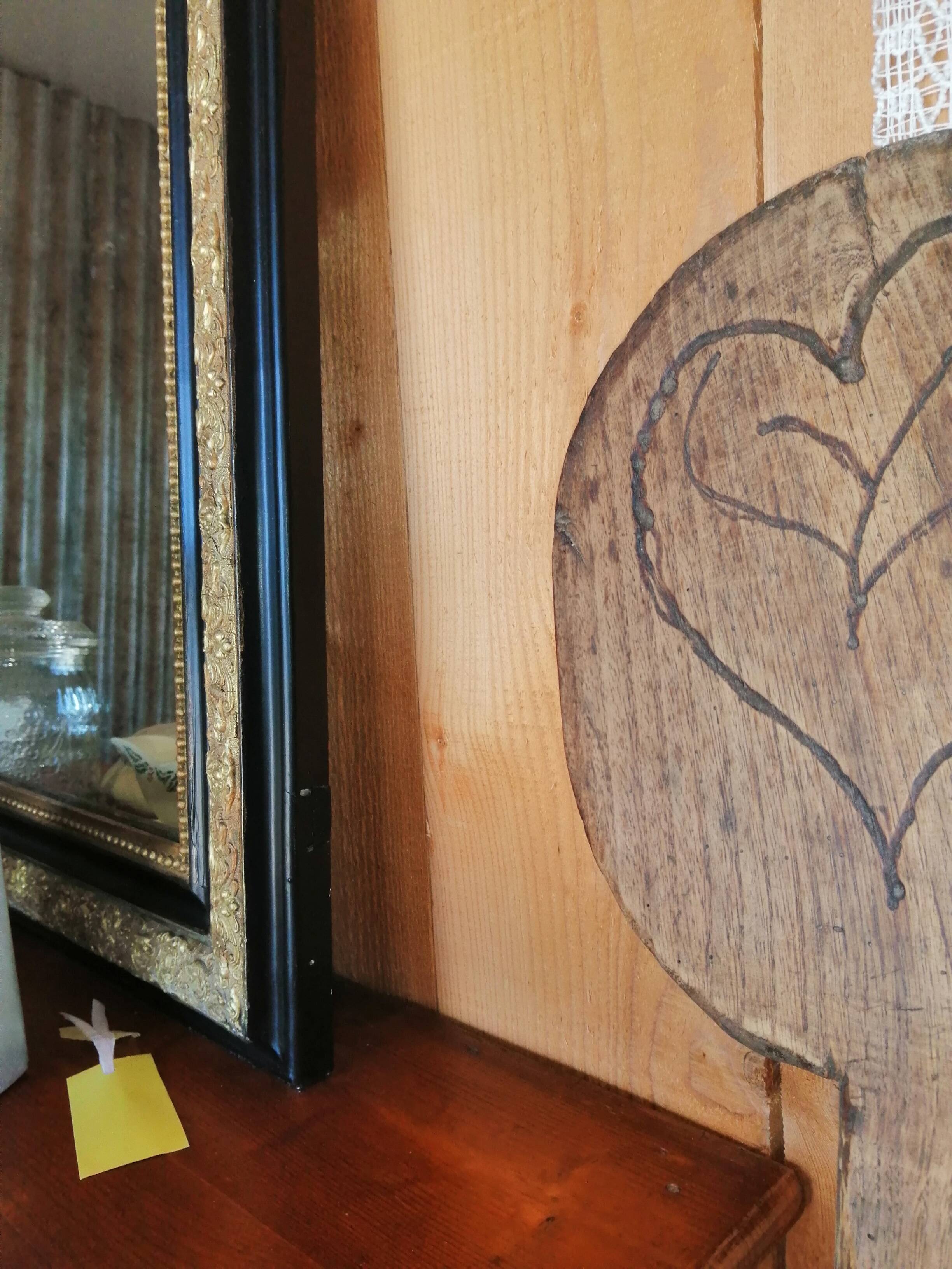 Old gilded mirror Napoleon III style