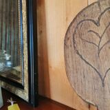 Old gilded mirror Napoleon III style