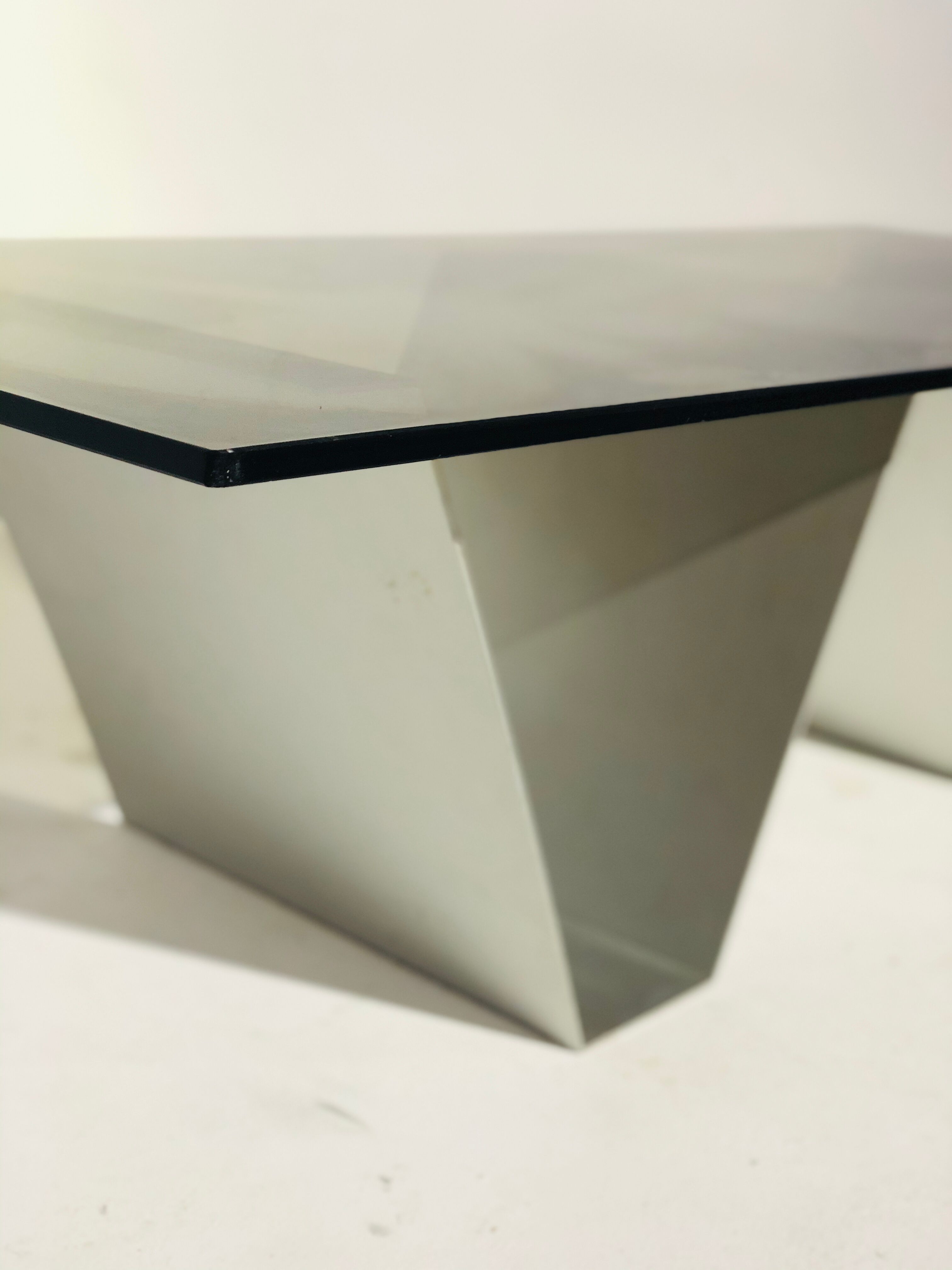 70s aluminium coffee table
