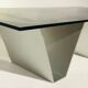 70s aluminium coffee table