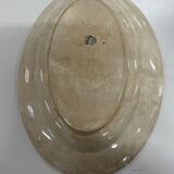 Plat ovale en porcelaine longwy signé yeho