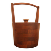 Danish teak ice bucket - vintage mid century design