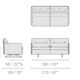 Poltrona Frau GranTorino 2-seater leather sofa with headrests