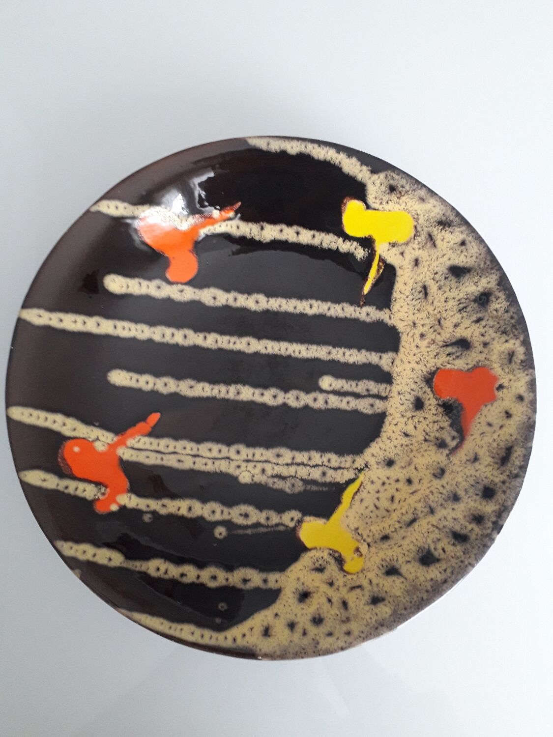 Poet-Laval dish 31 cm vintage ceramic