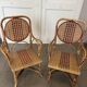 Rattan armchairs for children bistro style