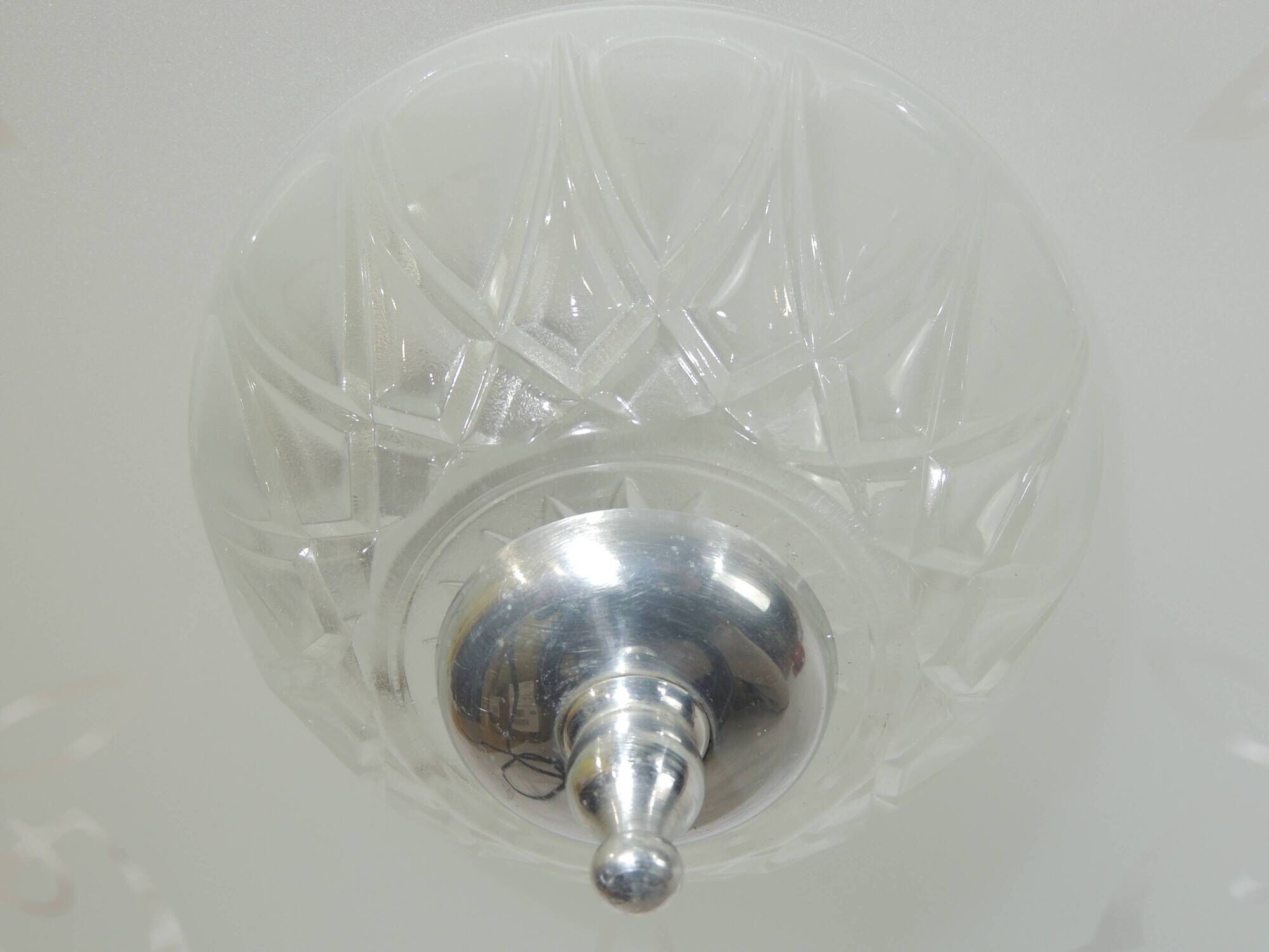 Glass pendant lamp 1930 /art deco/vintage/chandelier palette