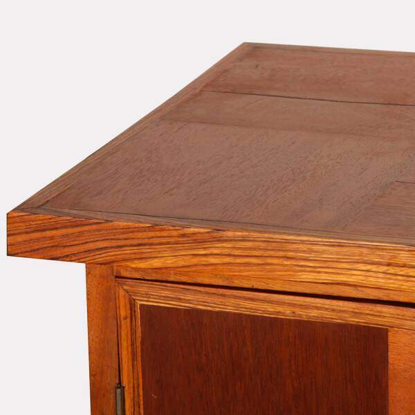 Large solid wood sideboard, modernist work from the 1950s.