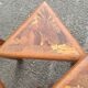4 nesting tables in solid rosewood and Asian marquetry