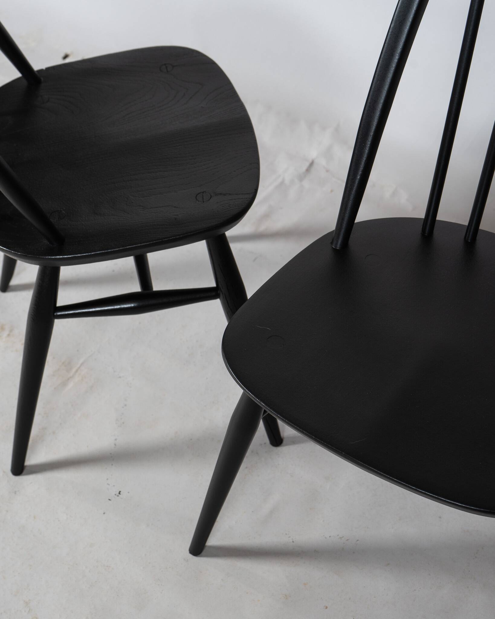Black Quaker Chair by L. Ercolani for Ercol