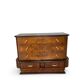 Commode italienne Art déco en ronce de noyer, années 1920