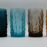 Geoffrey Baxter's 6-glass service by Whitefriars, England 1960