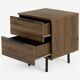 Paire de tables de nuit en bois