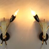 Set de 2 appliques  Kobis & Lorence vintage 1950