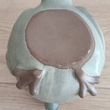 Japanese owl teapot in vintage stoneware