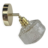 Gold tilting wall light