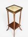 Mahogany, marble and bronze side table / guéridon in Louis XVI style.