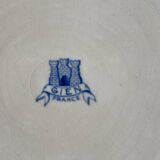6 old flat plates in Gien earthenware