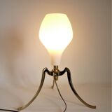 Vintage brass trepied lamp