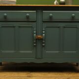 Vintage blue painted Ercol sideboard
