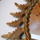 Oval sunburst mirror with leaves of acanthus 1960s