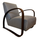 Fully restored Vintage Armchair by Jindrich Halabala model H-70 from Czechoslovakia 1950’s