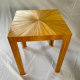 End of sofa straw marquetry