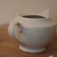 White ceramic teapot with glaze – Round shape and matching lid