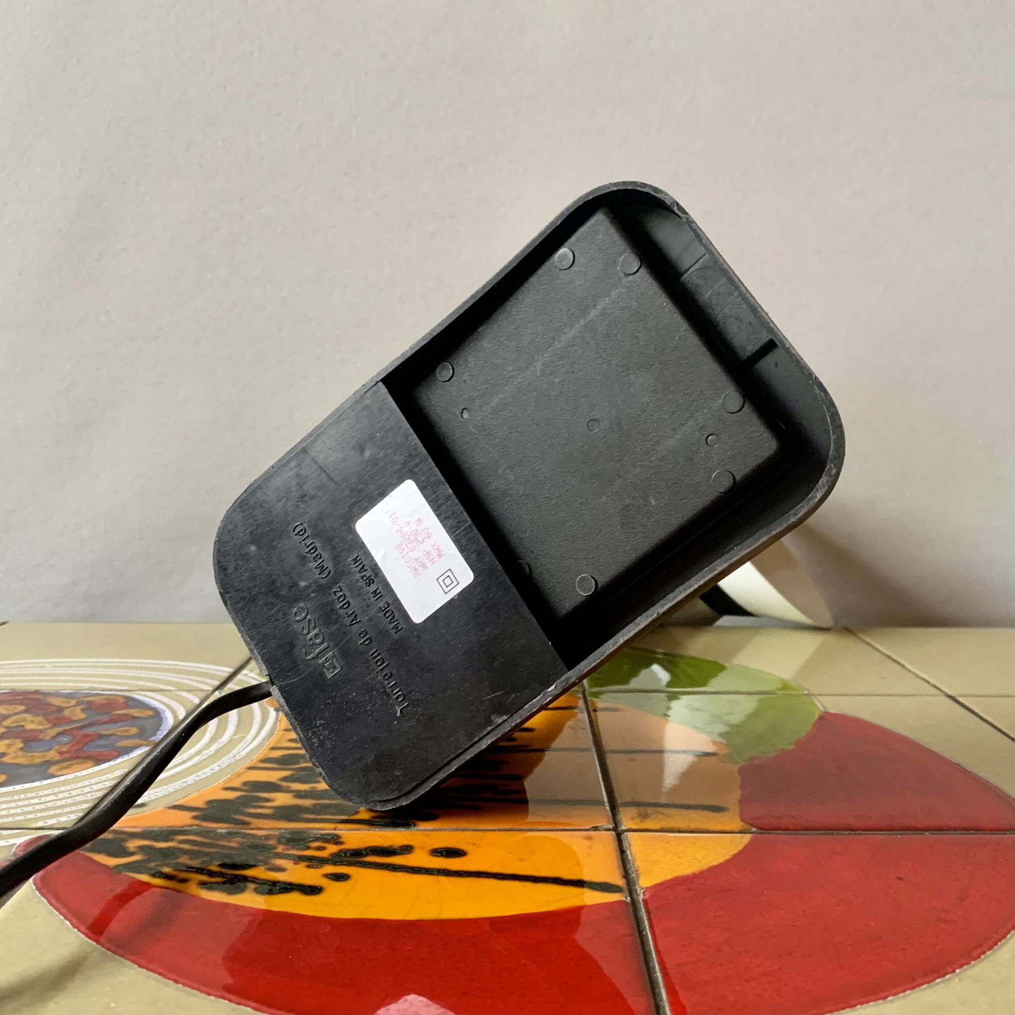 Fase vintage black and white desk lamp