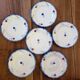 Lot 6 dessert plates Sarreguemines Digoin Mary Lou