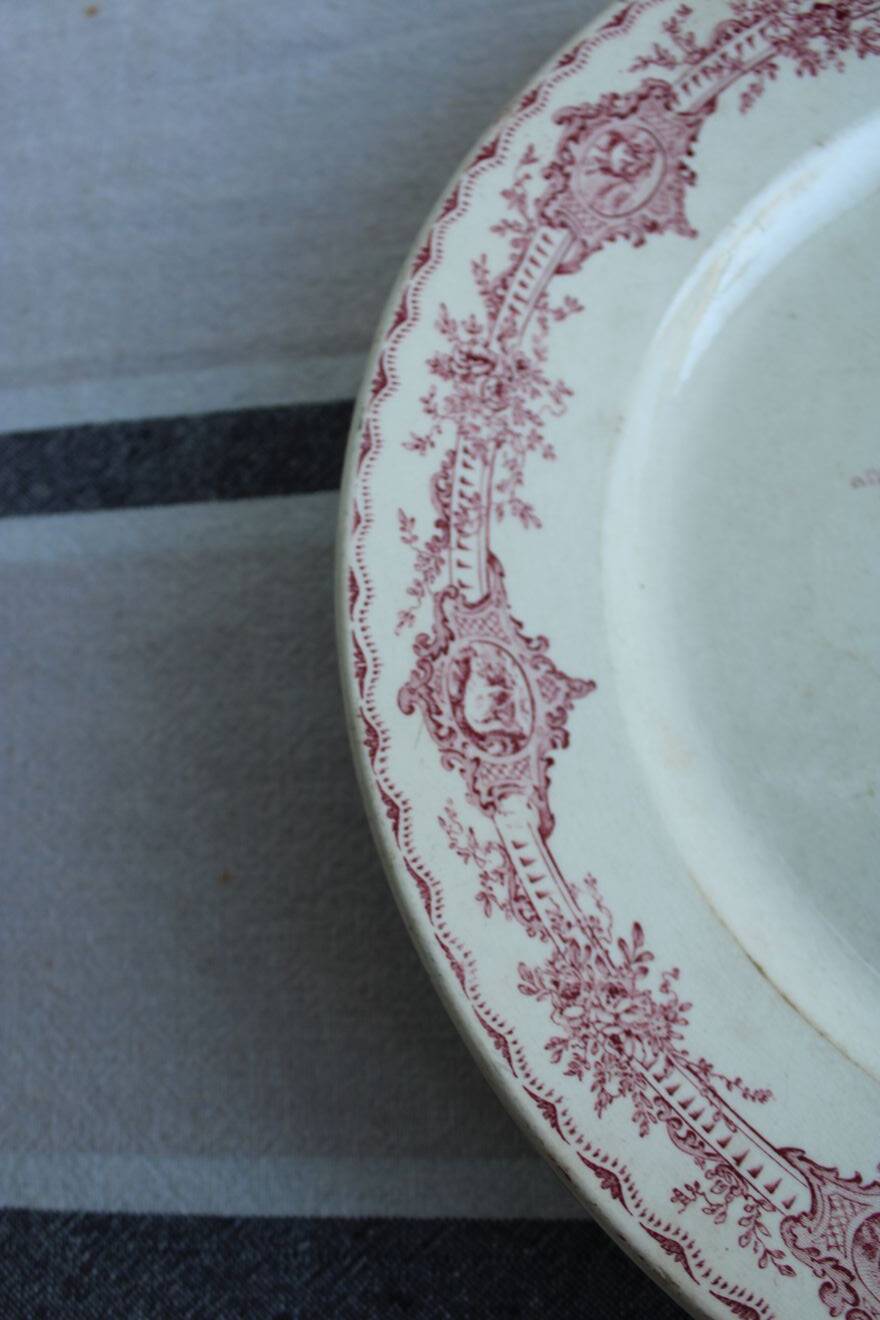Old ironstone serving dish