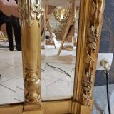 19th century mirror with glazing beads 195 x 116/126