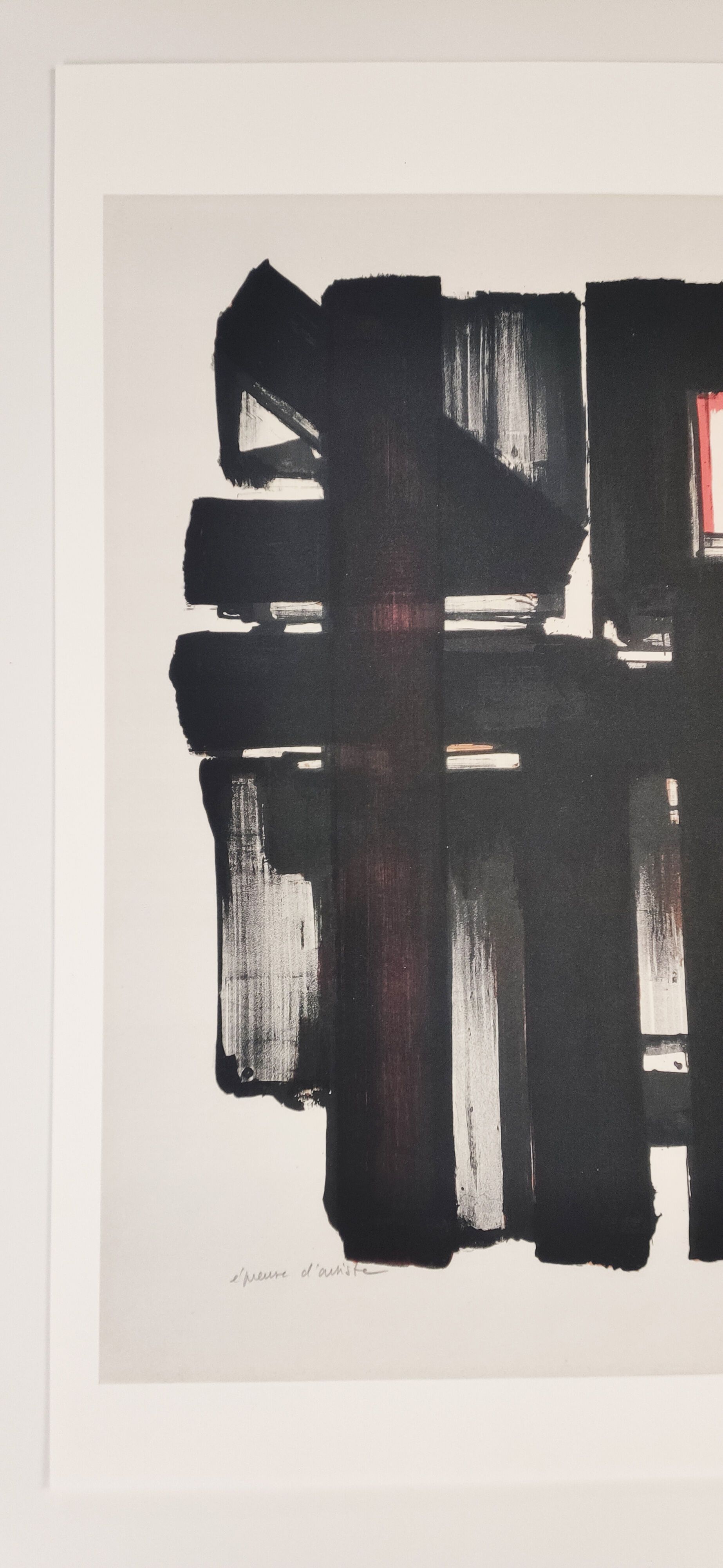Pierre Soulages lithograph