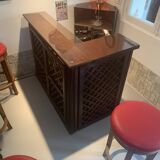 🍸 Vintage corner bar with sink and mini-fridge – unique piece