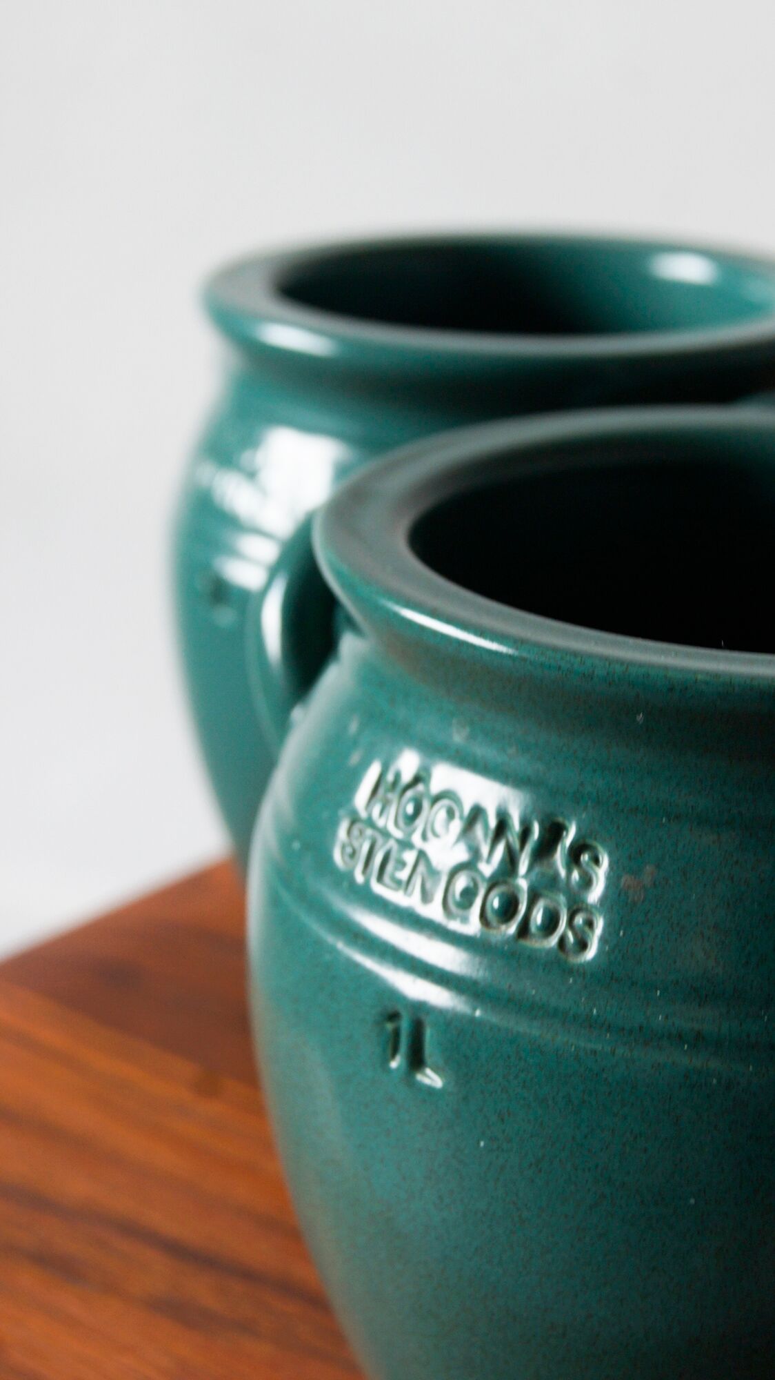 Paire de pots vintage par Höganäs Keramik