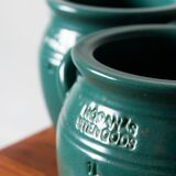Paire de pots vintage par Höganäs Keramik
