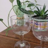 Set of 4 small stemmed glasses