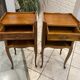 Pair of bedside tables with drawer and niche in Louis XV style.